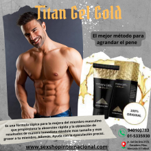 TITAN GEL GOLD CRECIMIENTO VIRIL Y MAS ORGASMOS - SEXSHOP PLAZA NORTE.